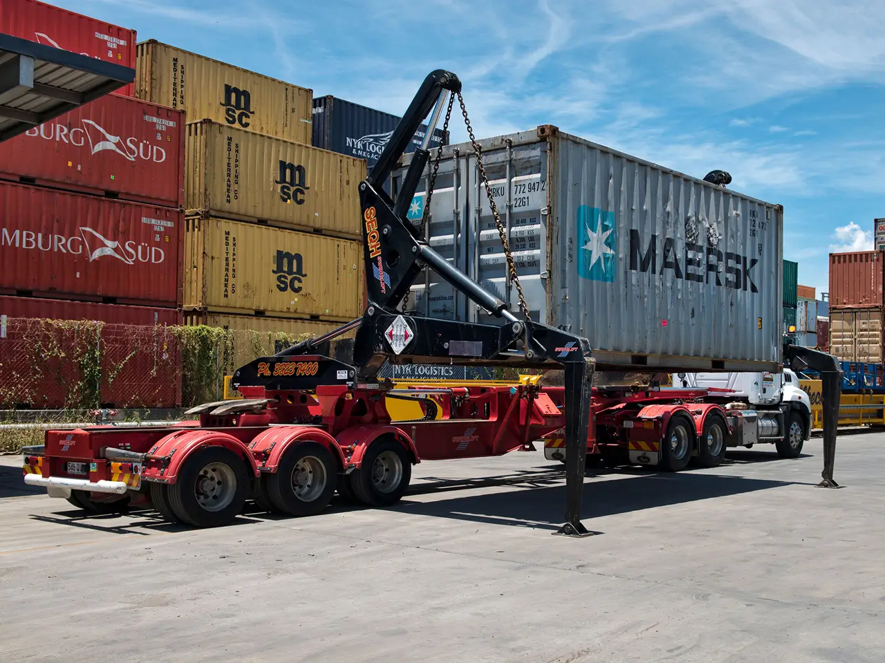 side loader transport perth